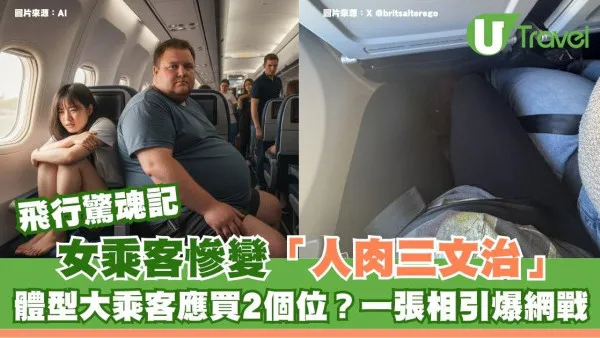 體型大乘客應買2個位？女乘客慘變「人肉三文治」一張相引爆網戰 