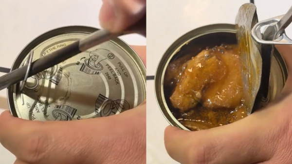 罐頭拉環實到爆？Threads網民教用「1隻匙羹」借力3秒撬開 網民：舒服過用手拉