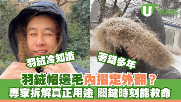 羽絨大褸帽邊毛毛原來非裝飾！網紅教內摺吸百萬Like 網民：半世人都著錯