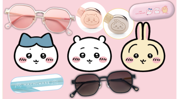JINS X Chiikawa聯名系列12款眼鏡登場！少女心粉色系/清新淡黃百搭配色鏡面+鏡框刻上小八/兔兔