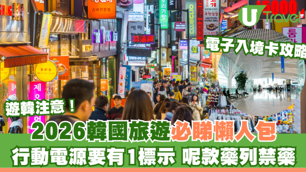 2026韓國旅遊懶人包！申請電子入境卡、行動電源要有1標示、此常用藥列禁藥