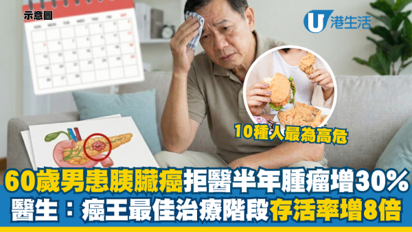 胰臟癌｜60歲男常冒汗驚揭患癌王！腫瘤半年大30%！醫生揭早期發現存活率達80% 附6大常見症狀