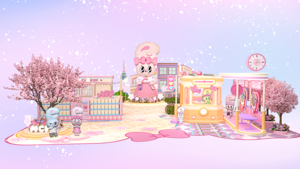 Esther Bunny新春櫻花限定店登場！必打卡4米高櫻花樹/巨型韓服粉紅兔兔