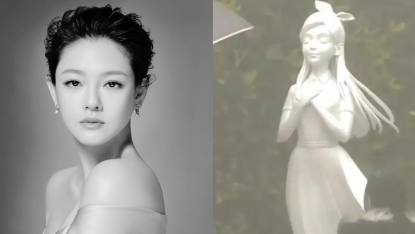 大S逝世一週年雕像揭幕化身天使！具俊曄雨中拜祭亡妻一句話惹全場淚崩