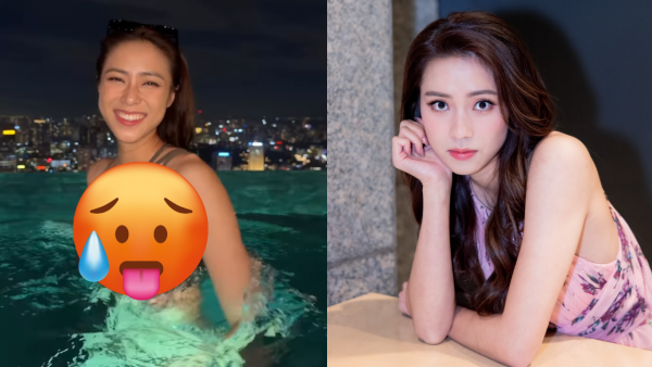 劉穎鏇無邊際泳池晒火辣泳衣照出水芙蓉！天台大解放44吋半逆天長腿比例極震撼