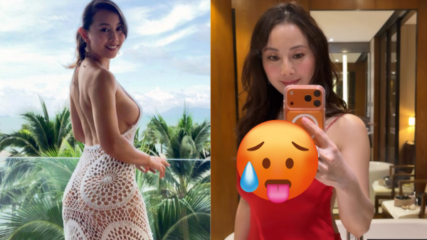 袁嘉敏真空晒核彈胸深不見底極震撼  迫爆鏡頭嚇到網民窒息：大過個頭