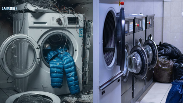  洗衣機洗羽絨一撳即爆炸！機門炸飛女子滿面血！專家警告做錯1步隨時變炸彈