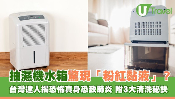 抽濕機水箱驚現「粉紅黏液」？台灣達人揭恐怖真身恐致肺炎 附3大清洗秘訣