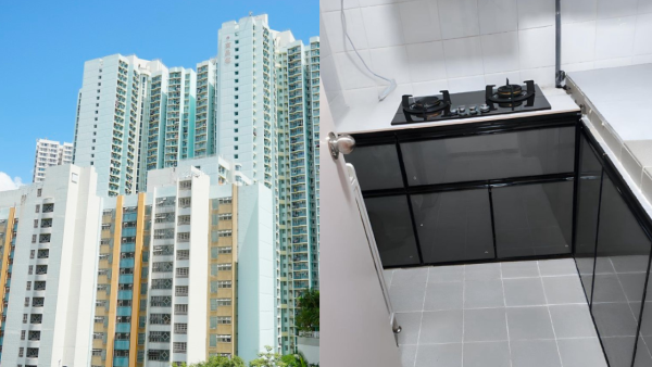 公屋廚房$1400變豪宅！唔拆「原裝」2招填平凹凸磚 靚過私樓(附價目表)