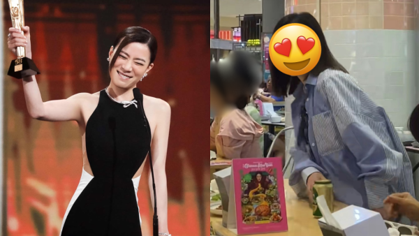 佘詩曼超貼地素顏食Food Court被捕獲！網民隔籬位係阿佘帶媽媽嘆平民美食