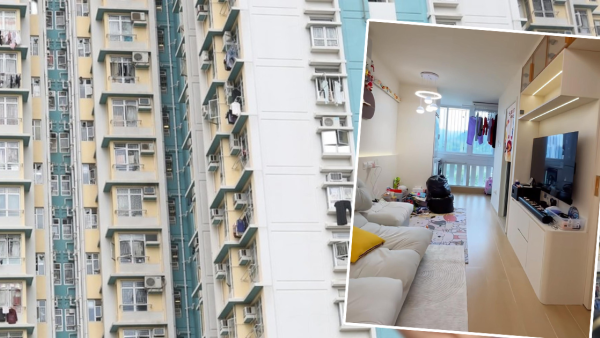 公屋內部裝修曝光！再有港人拆除公屋露台 長型大廳網民大讚似豪宅：好靚好溫馨