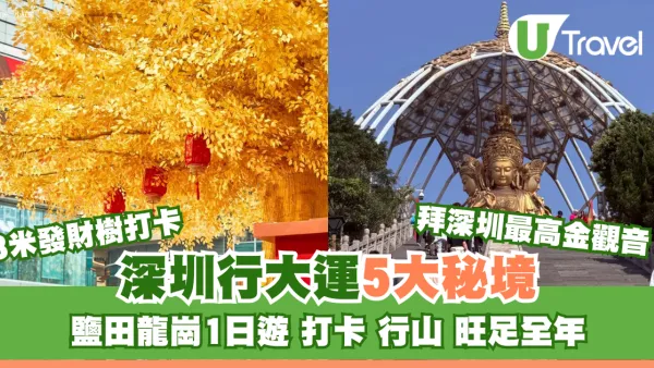【深圳行大運5大秘境】鹽田龍崗1日遊︰8米發財樹打卡、拜金觀音深圳最高旺足全年