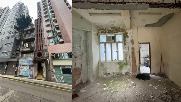 西營盤「敘利亞風」爛屋放售！1字頭買到335呎單位？屋內狀況嚇窒網民：點裝修都係化妝樓
