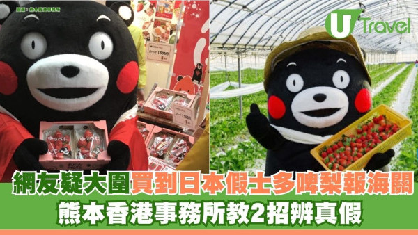 網友疑在大圍買日本假士多啤梨報海關「好難食」 熊本香港事務所教2招辨真假