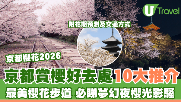 京都櫻花2026｜京都賞櫻好去處10大推介附交通！最美櫻花步道、必睇夢幻夜櫻光影騷