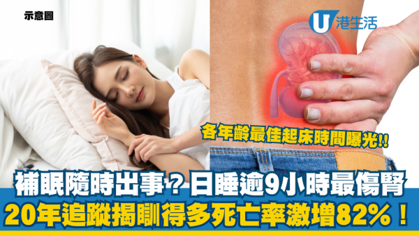 假日補眠隨時出事？20年追蹤揭「日睡逾9小時」最傷腎 死亡率激增82%！各年齡最佳起床時間曝光