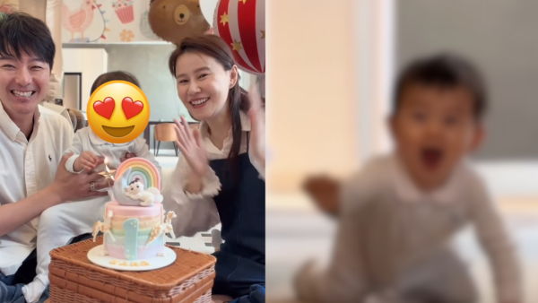 黃翠如蕭正楠仔仔1歲生日會極搶鏡！正面樣似足媽咪！爬勻全屋千尺豪宅巨廳