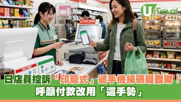 日店員控訴「印籠式」遞手機掃碼最難嘟！ 猶如水戶黃門亮令牌 呼籲付款改用「這手勢」