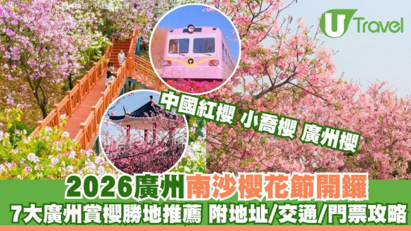 廣州櫻花｜賞櫻7大勝地推薦附最佳賞花期 華南最大櫻花主題樂園沉浸櫻花海 