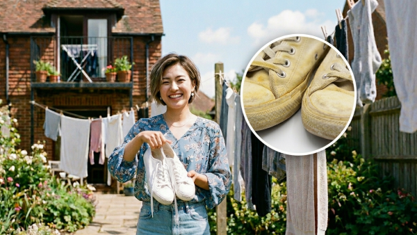 白鞋洗完「曝曬翻車」秒變黃！網民實測1招「神級急救法」零成本還原亮白！