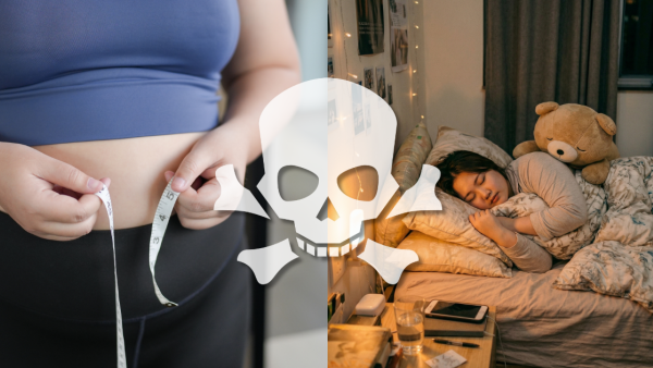 20歲女體重高達220磅關鍵在1睡覺習慣！糖尿病高血壓全都關事／醫生:摧毀代謝功能