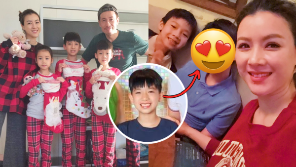 陳茵媺12歲大仔近照曝光愈大愈靚仔！青春期顏值飆升身高直逼爸爸陳豪