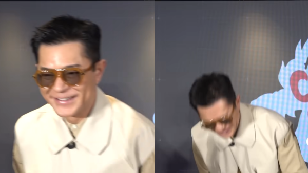 古天樂受訪罕有破功當眾笑到彎低腰 聽到記者講呢「兩個字」即笑到失控20秒