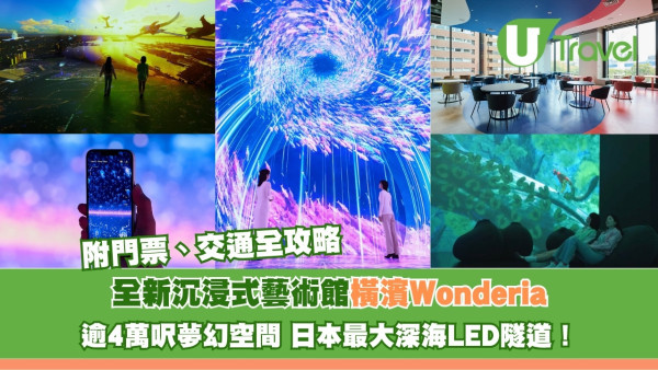 橫濱Wonderia全新沉浸式藝術館！6大展區逾4萬呎夢幻空間 日本最大深海LED隧道