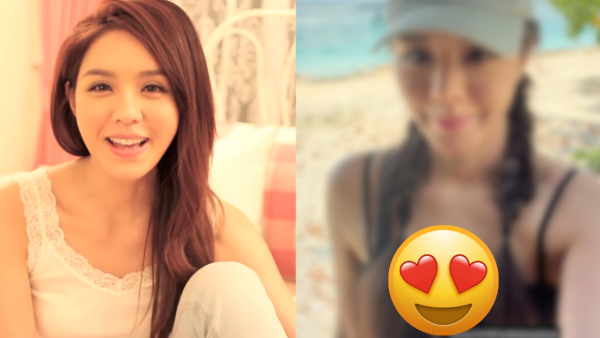 46歲官恩娜激罕晒性感比堅尼自拍！兩孩之母夾深溝事業線震撼網民