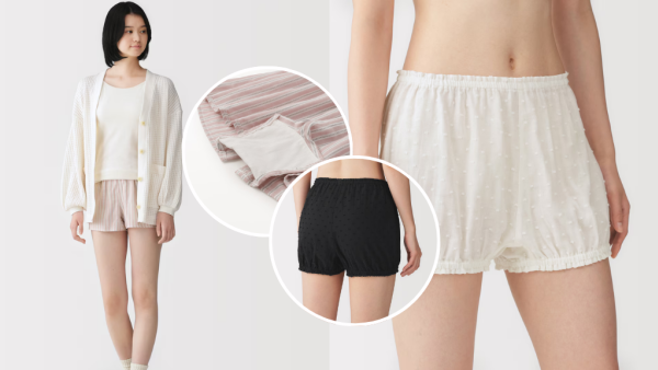 MUJI無印良品「阿婆內褲」爆紅賣斷貨！2款女性內褲掀搶購熱！氣球澎澎短褲vs雙層四角褲大比拼