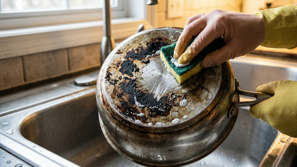 網民實測零成本除鏽奇招！一醬料變「清潔神器」 簡單塗抹即溶解鐵鏽+燒焦污漬！2大廚房法寶一樣有效