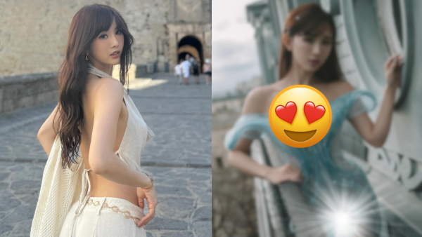 陳靜DaDa巴黎性感大解放34E白滑雙峰！真空透視露內衣痕跡震撼網民眼球