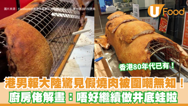 港男報大陸驚見假燒肉被圍嘲無知！廚房佬解畫：唔好繼續做井底蛙啦