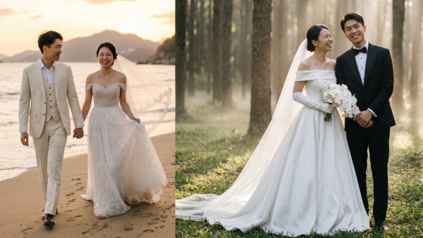 實測AI一鍵生成婚紗相！4步免費生圖教學 附零失敗Prompt指令