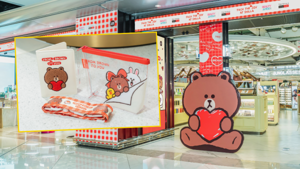 香港機場新羅免稅店送LINE FRIENDS精品！免費換領小扇子/行李貼紙+換購特別版旅行套組
