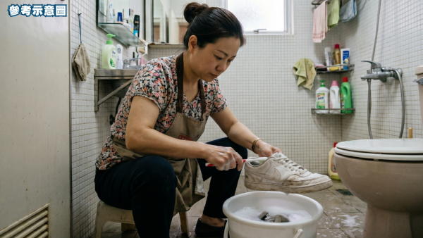 新鞋最怕鞋頭有摺痕？達人教2招零成本還原靚鞋！揭番梘隱藏用法 加ＯＯ去污力大爆發 白鞋/拖鞋極速洗淨