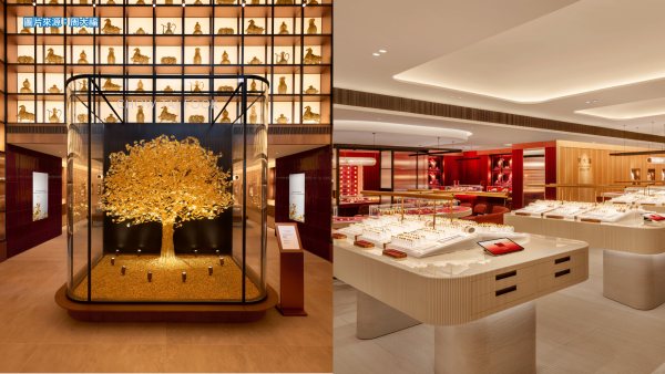 尖沙咀驚現2.1米高半億金樹！周大福40kg足金神作 五一免費打卡