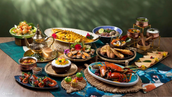 海洋公園萬豪酒店自助餐買一送一！3.5小時任食龍蝦/片皮鴨/泰式燒雞/炒大蝦/炒蟹！母親節送免費護手霜工作坊