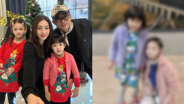 賈曉晨兩囡囡近照曝光曾被指顏值差距大！大女甜美混血感 vs 細女酷萌單眼皮