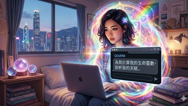 AI算命｜實測Gemini免費解讀生命靈數/彩虹數字命盤！一步測出你的天賦/潛能/人格特質/人生課題！附3大指令Copy即用