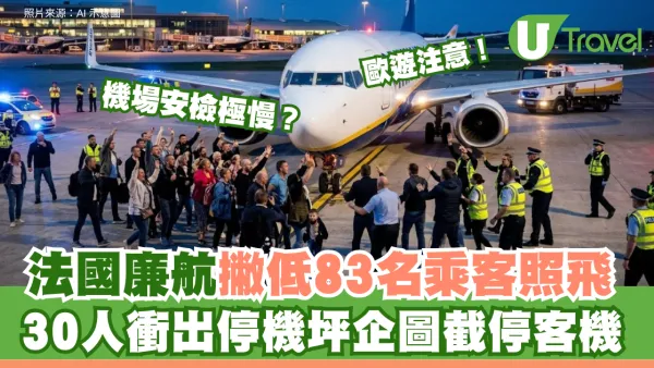 歐遊注意！法國廉航撇低83客照飛 30人衝出停機坪截停客機