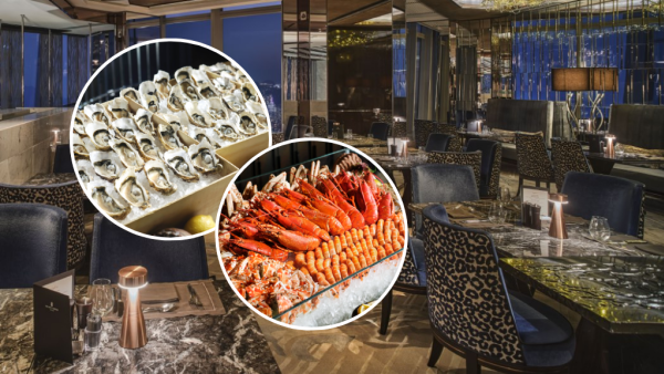 Ritz-Carlton酒店自助餐突發買2送2！103樓望維港海景 3.5小時任食生蠔/龍蝦/雪蟹腳！
