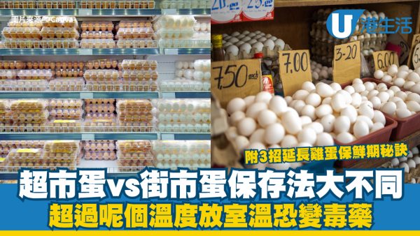 超市蛋vs街市蛋保存法大不同！超過呢個溫度放室溫恐變毒藥  附3招延長雞蛋保鮮期秘訣