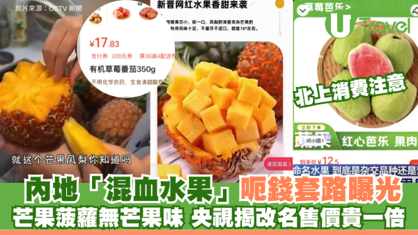 內地「混血水果」呃錢套路曝光！芒果菠蘿無芒果味 央視揭改名售價貴一倍