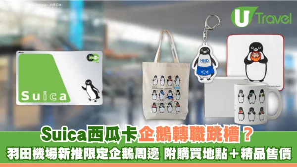 Suica西瓜卡企鵝轉職跳槽？羽田機場新推限定企鵝周邊 附購買地點＋精品售價