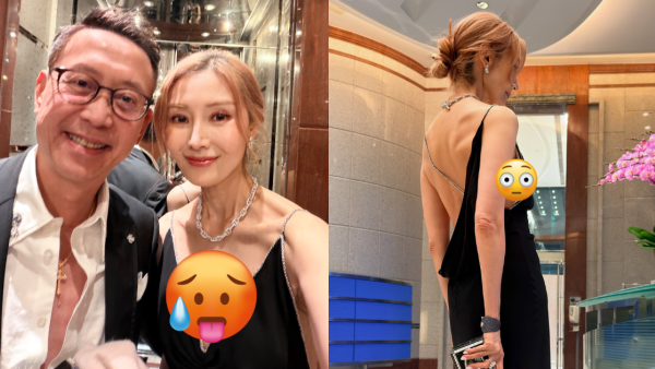 55岁李嘉欣疑真空上阵惊险离罩走光！侧身大挖空暴露出胸型险春光乍泄