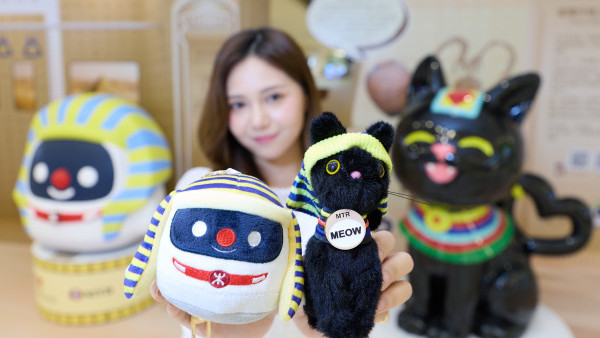古埃及文明主題巡展登陸港鐵站！打卡1.4米高法老鐵仔+法老貓！換領特別版透扇/毛公仔掛件/法老貓咪行李牌