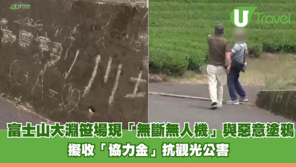 富士山下茶園絕景變調！大淵笹場現「無斷無人機」與惡意塗鴉 擬收「百円協力金」抗觀光公害 