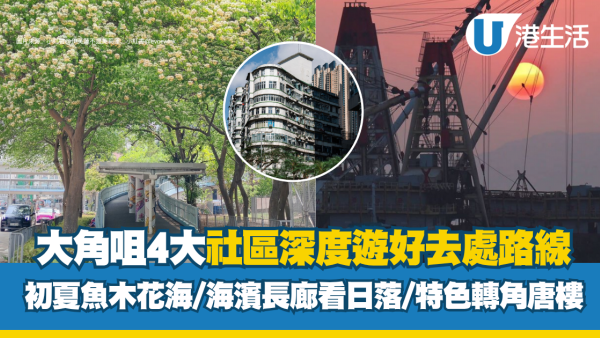大角咀一日游︱大角咀4大慢活打卡景点推荐 极开阔海滨日落/老街转角唐楼Cafe（附交通路线）