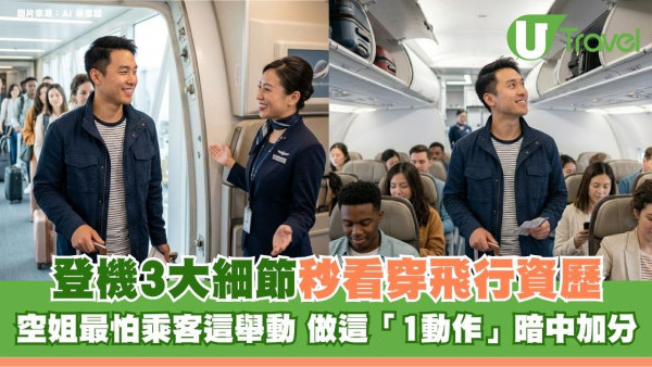 空姐最怕乘客這舉動！登機3大細節秒看穿飛行資歷 做這「1動作」暗中加分！